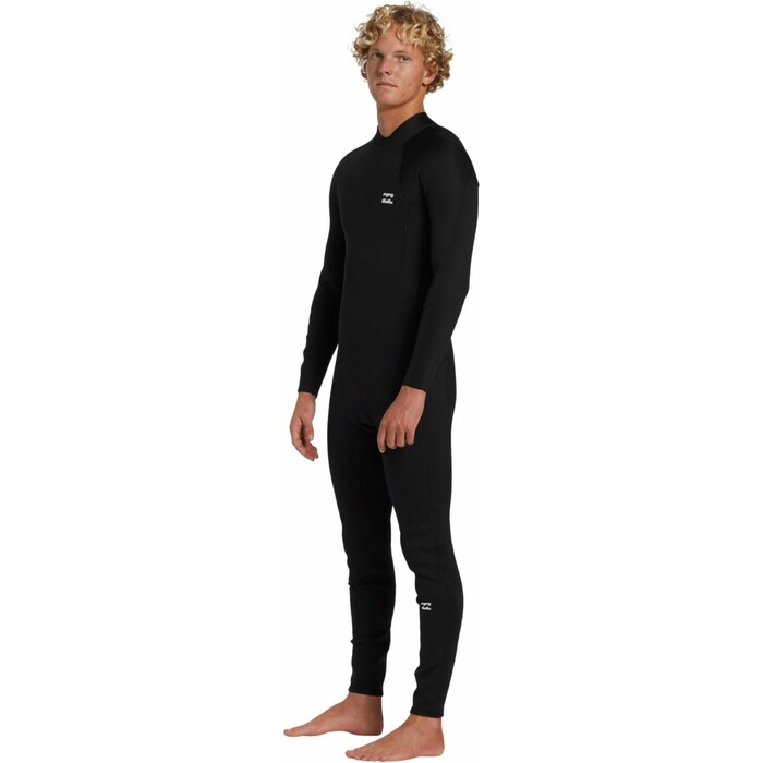 2024 Billabong Men Foil 4/3mm Back Zip Neopreno ABYW100235 - Black